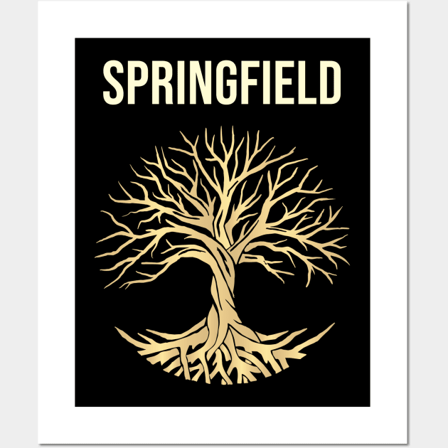 Tree Of Life City Springfield Wall Art by flaskoverhand